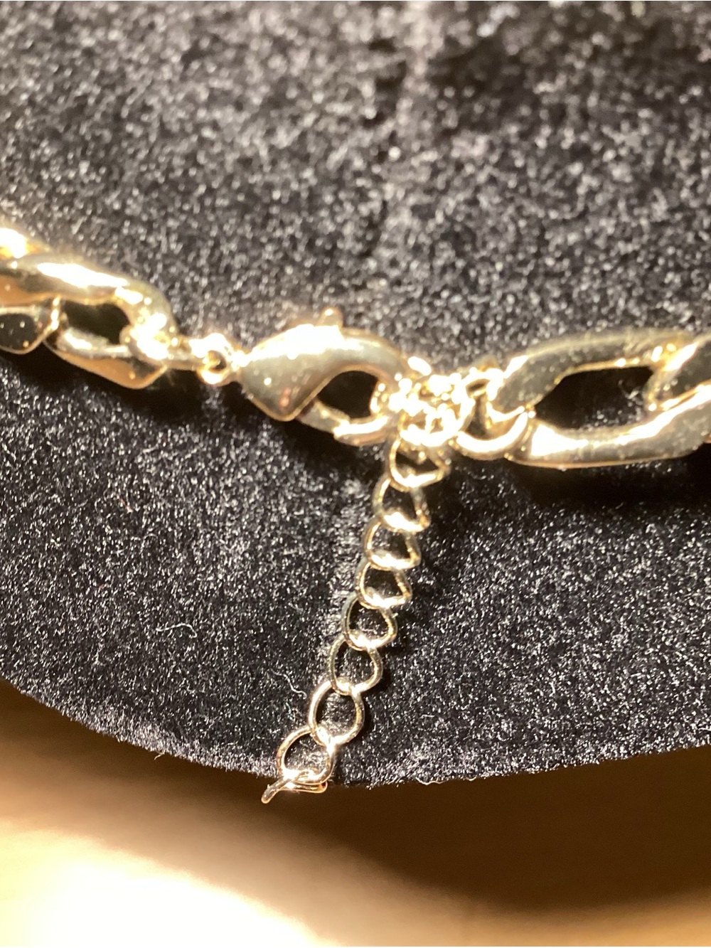 Faux Gold Link Chain Necklace Adjustable - Picture 3 of 11